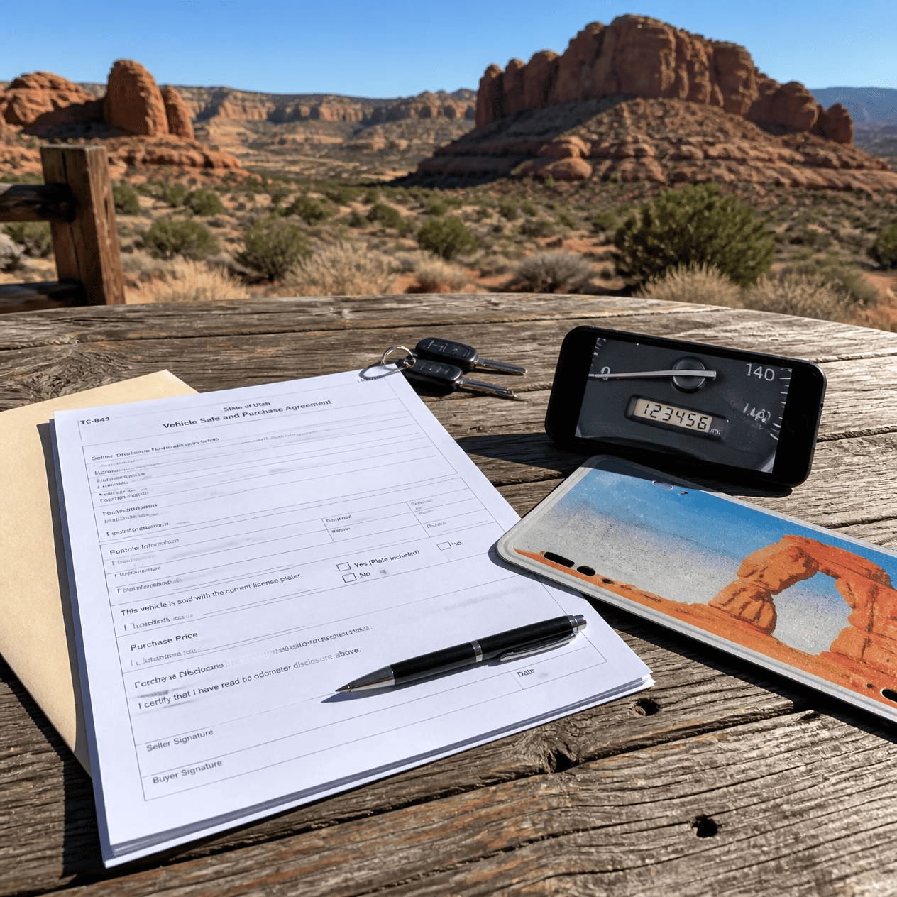 Utah Bill of Sale: TC-843, Online Transfer, Plates and 2026 Fees