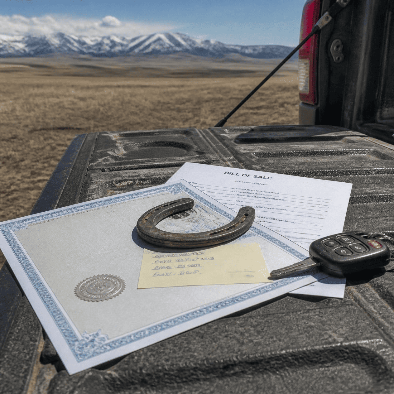 Wyoming Bill of Sale: Notarized Title, 45-Day Rule and 4% State Tax